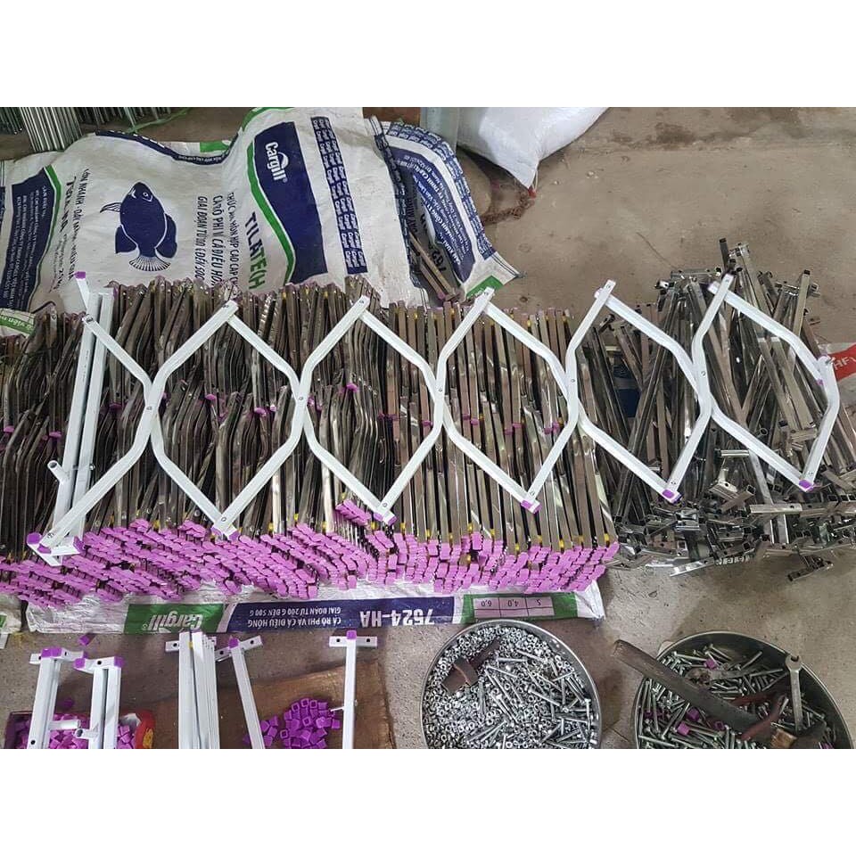 Khung màn inox xếp gọn ko gỉ đủ kích thước-CHỈ KHUNG
