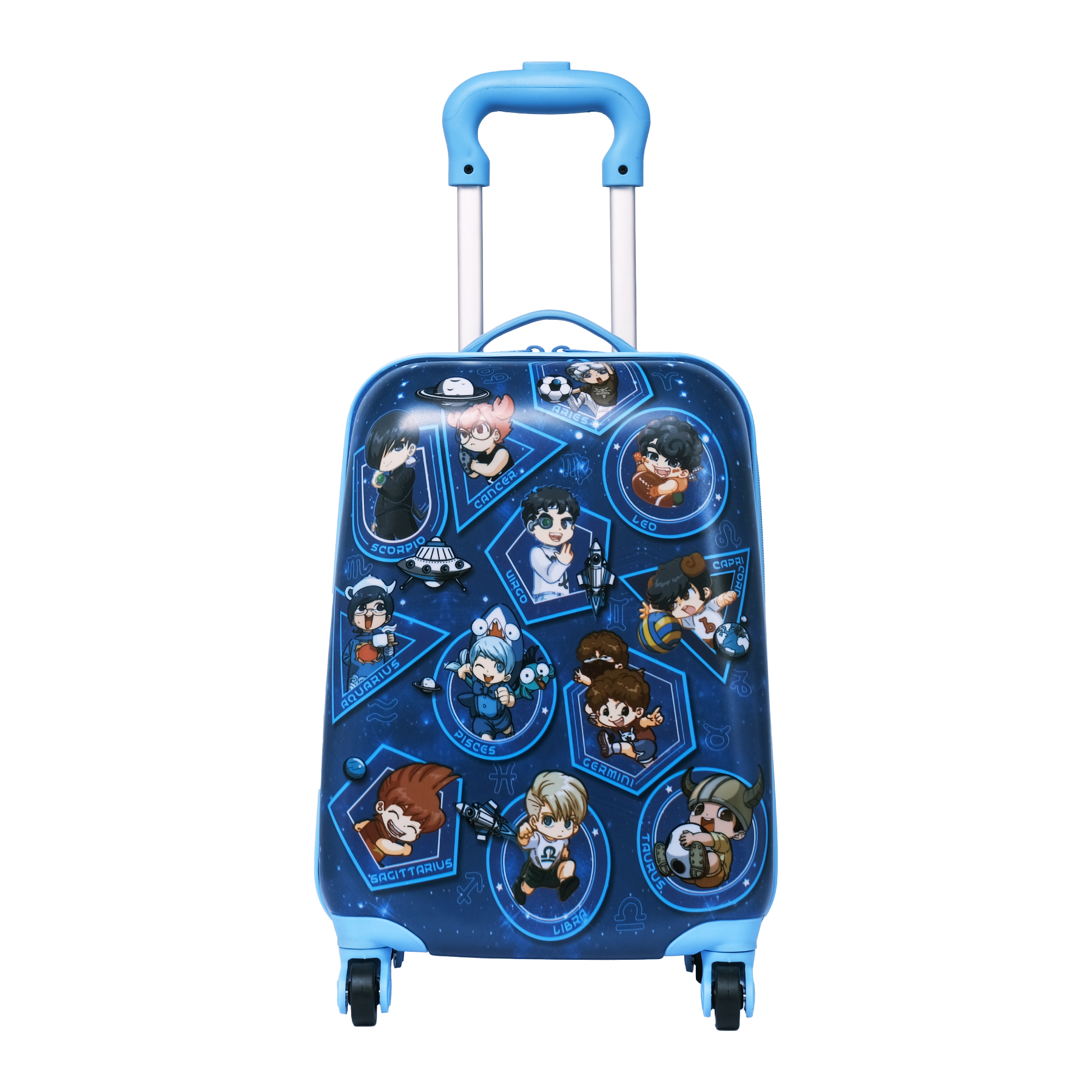 Vali lớp học mật ngữ hoohoohaha nhựa nguyên sinh abs chống bể, nhẹ size 18 inch