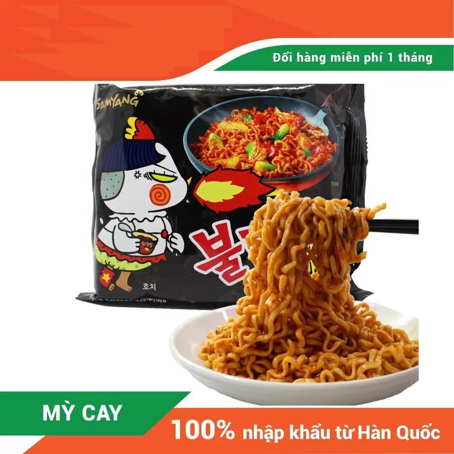 Lốc 5 gói mỳ cay samyang hàn quốc huto house