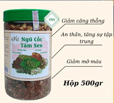 Trà ngũ cốc tâm sen 500gr - Mát gan , giải độc, dễ ngủ