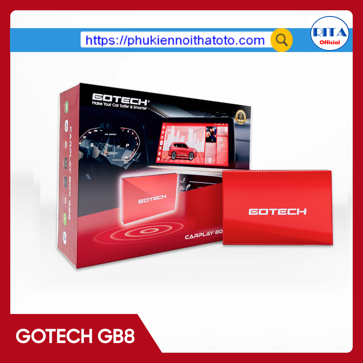 ANDROID BOX GOTECH GB8 + Vietmap live 2 năm