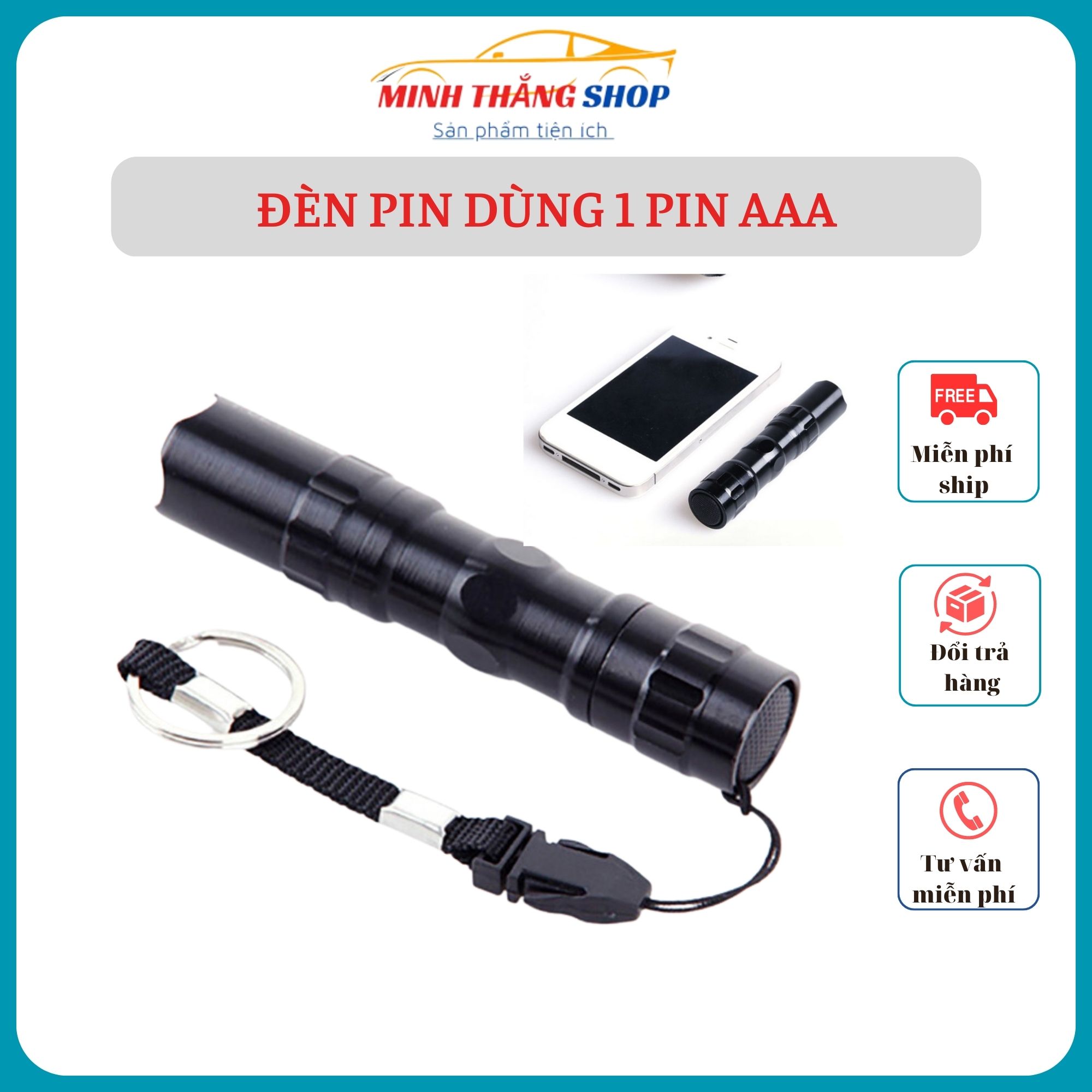 Đèn pin police mini 3w