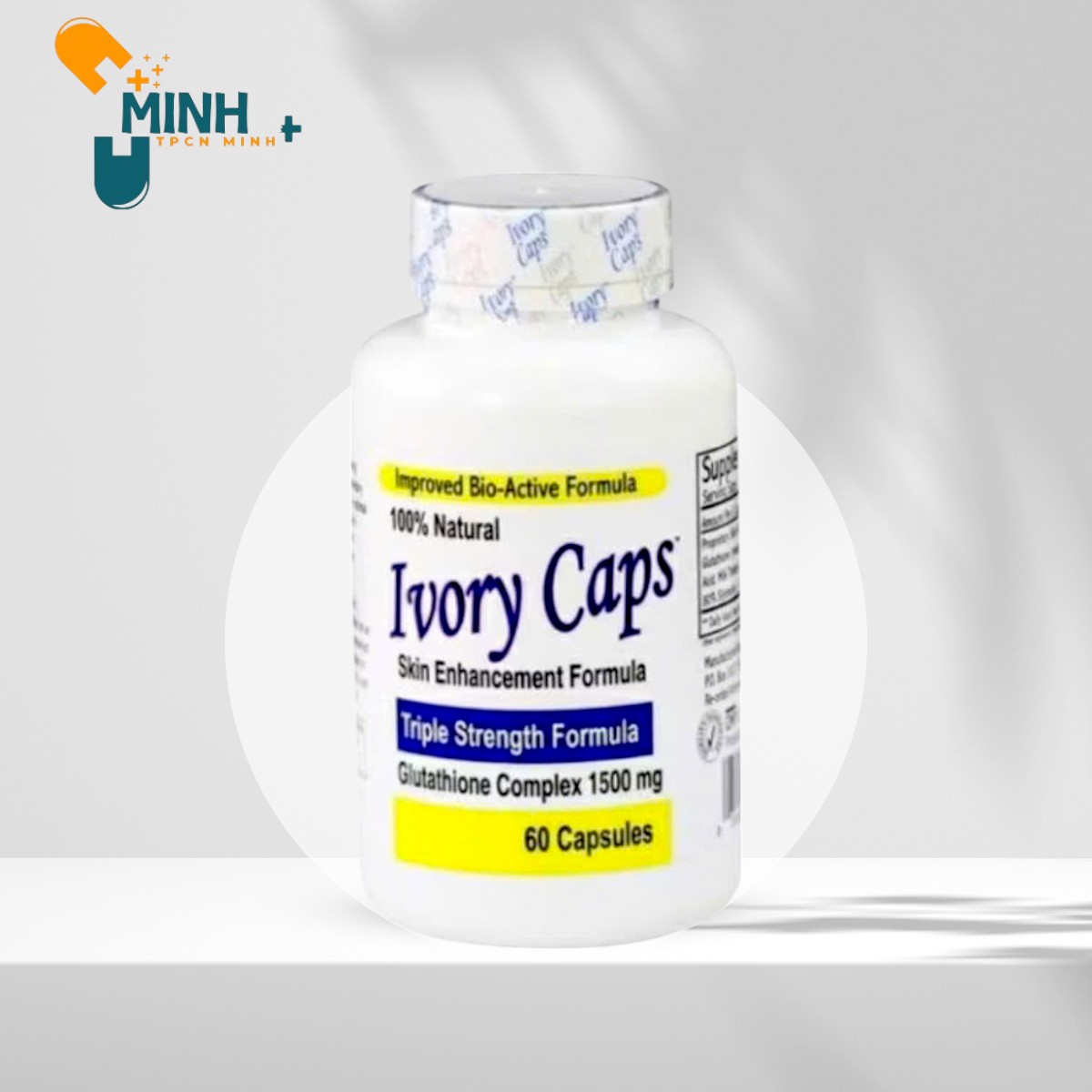  Viên Uống Ivory trắng da giảm nám tàn nhang Ivory Caps 60 viên của Mỹ 