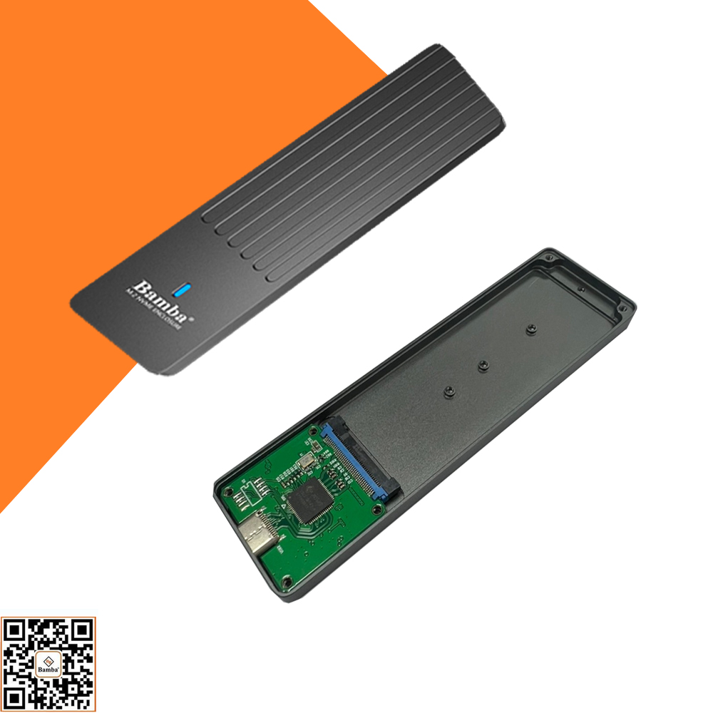 Hộp đựng Ssd Bamba B14 M2Nvme - USB 3.1 màu Xám Siêu Mỏng