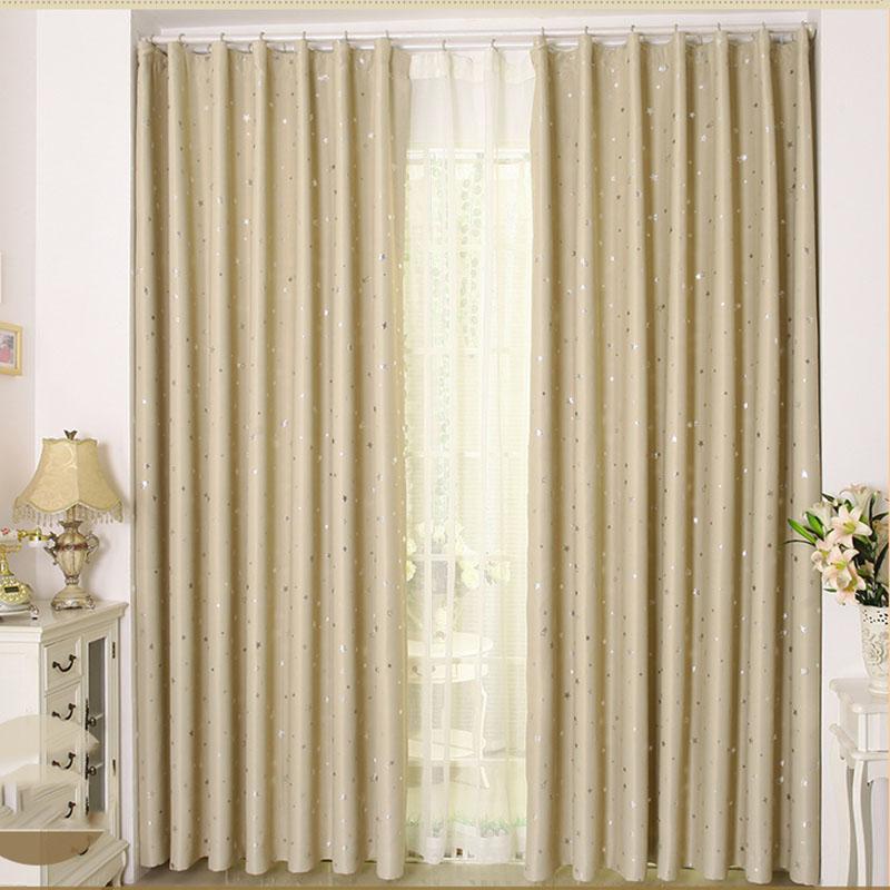 Rèm cửa họa tiết sao sáng lấp lánh 1mx1.35m và 1mx2m, rèm che cửa, rèm họa tiết