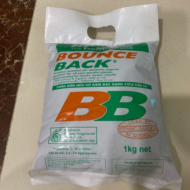Gói 0.5kg- 1 kg phân hữu cơ úc - bounce back