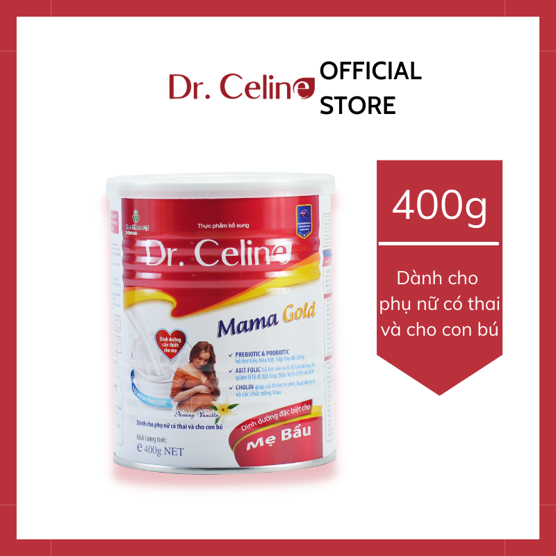Sữa bầu giảm tỉ lệ dị tật ống thần kinh ở trẻ sơ sinh - dr. celine mama gold 400g