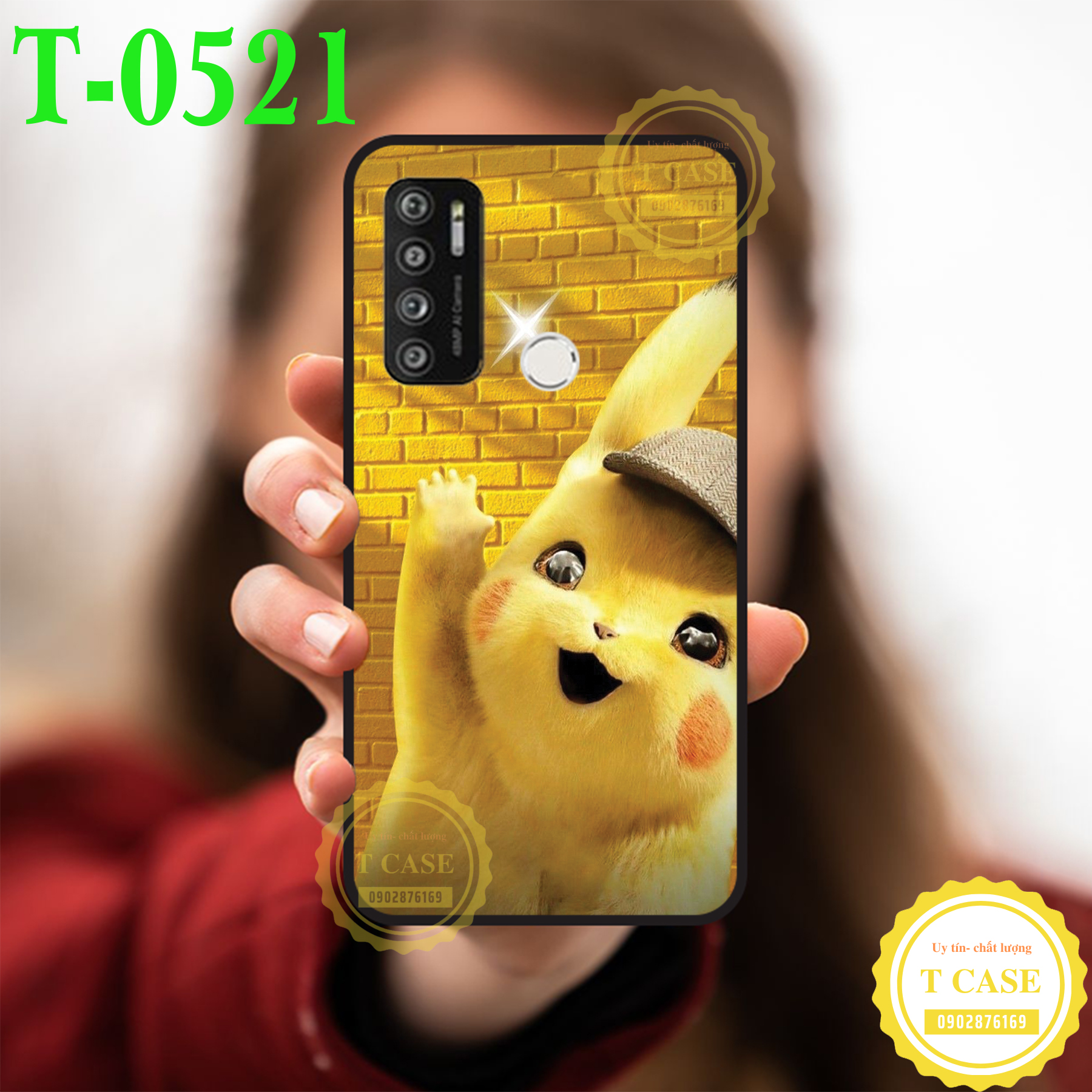 [HCM]Ốp lưng Vsmart Live 4 - TPU dẻo đen in hình Pika