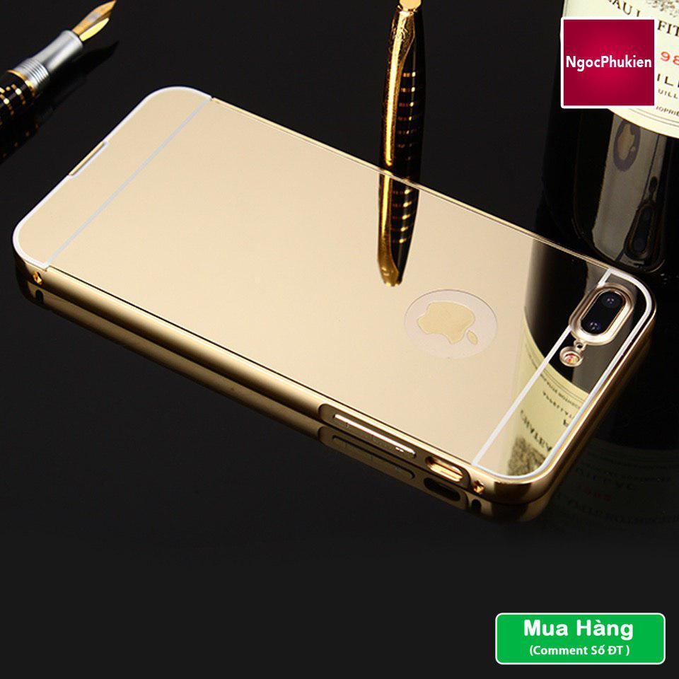 Ốp lưng Iphone 7 Plus Tráng Gương màu vàng