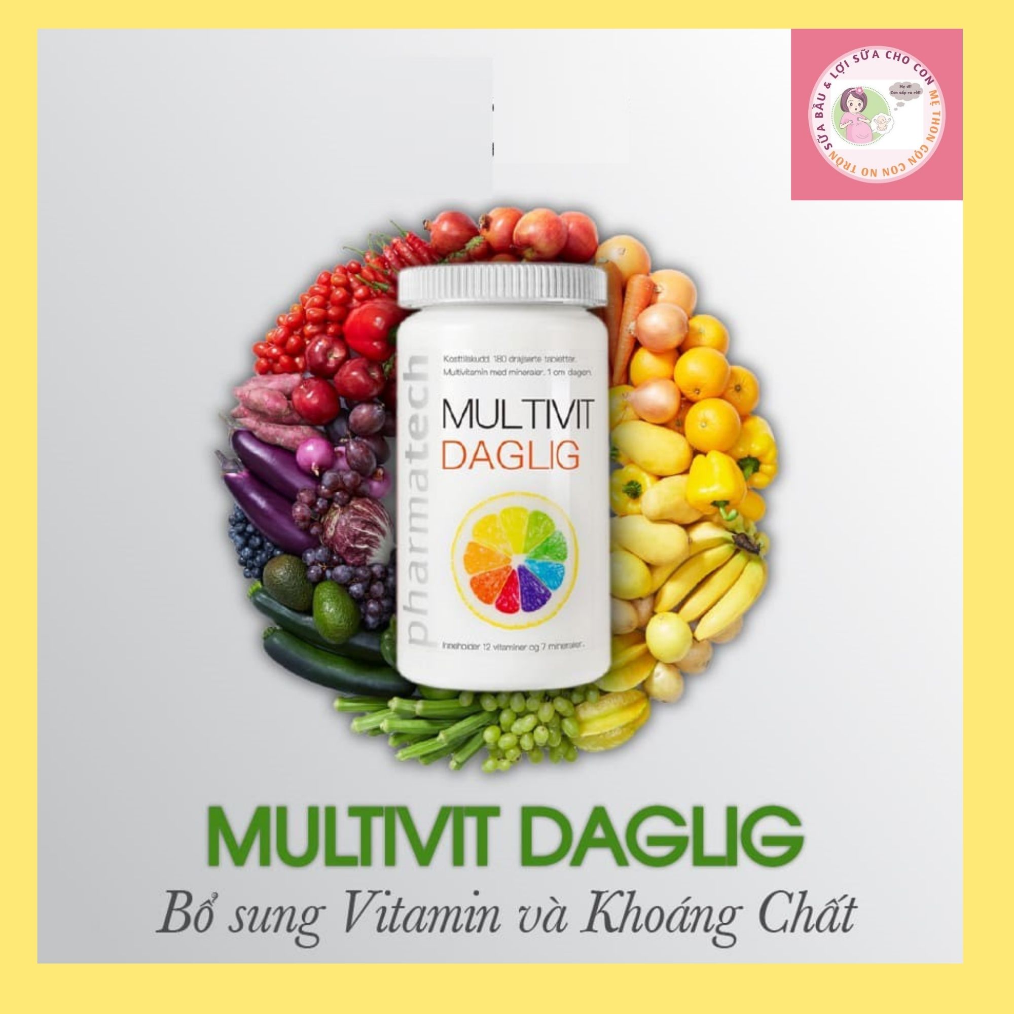 Viên Uống Bổ Sung Vitamin Và Khoáng Chất Multivit Daglig
