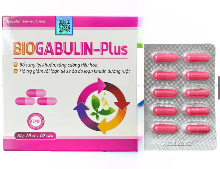 Biotex Plus Biogabulin plus Biotex Plus men cân hằng hệ vi sinh đường ruột, giảm rối loạn tiêu hóa, tăng cường sức đề kháng, đi ngoài, phân sống