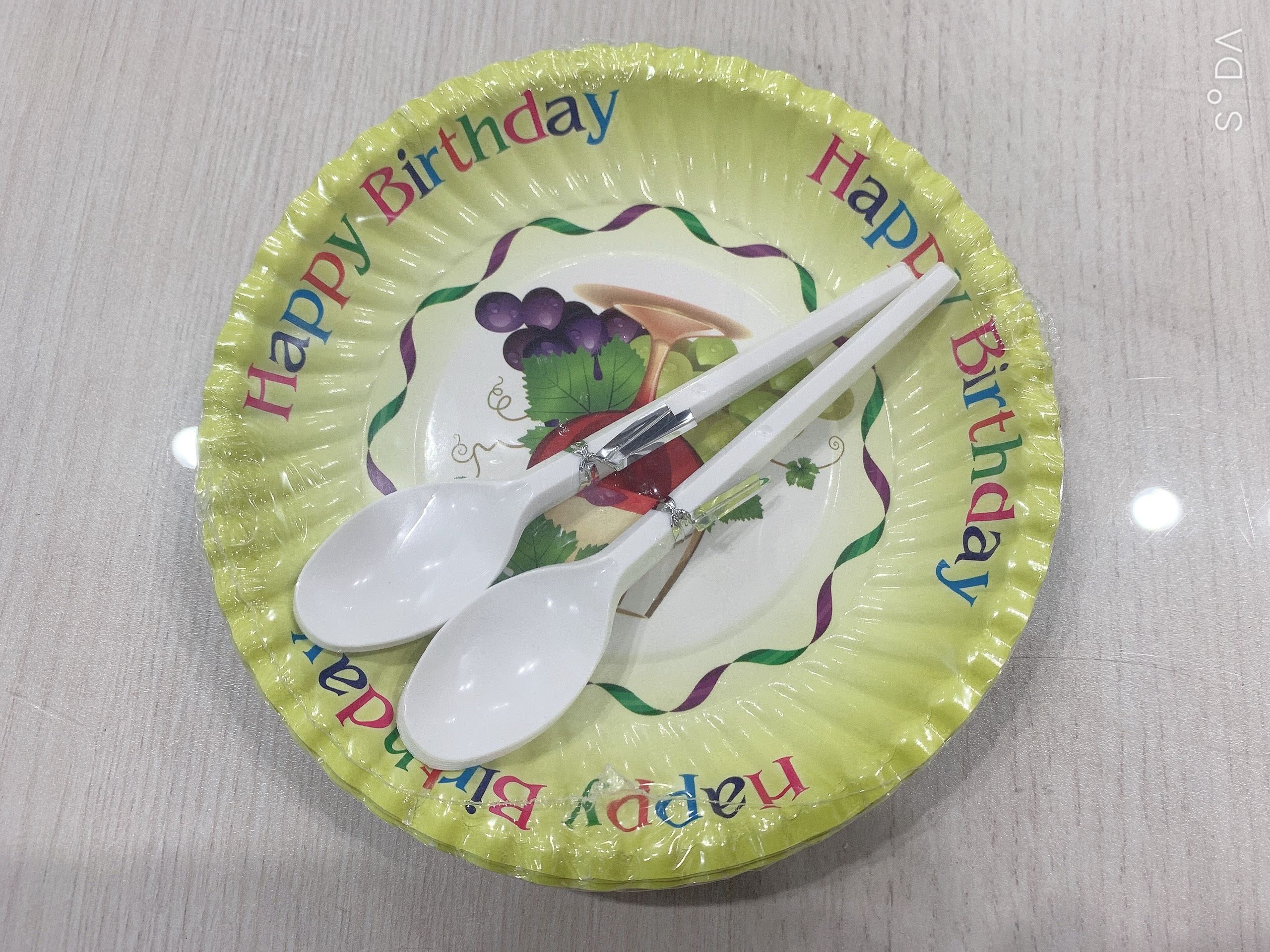 50 Đĩa giấy ăn bánh kem sinh nhật 16cm