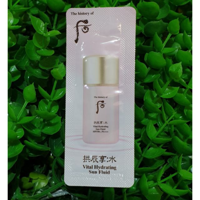 Set 10 gói kem chống nắng Whoo hồng