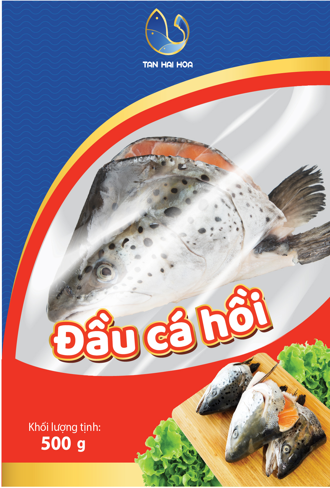 Đầu cá hồi tân hải hòa 500g - 600g