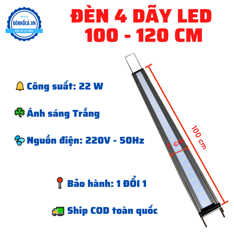 Đèn hồ cá 100-120cm ÁNH SÁNG TRẮNG SIÊU SÁNG cho hồ cá hồ thủy sinh 100-120cm