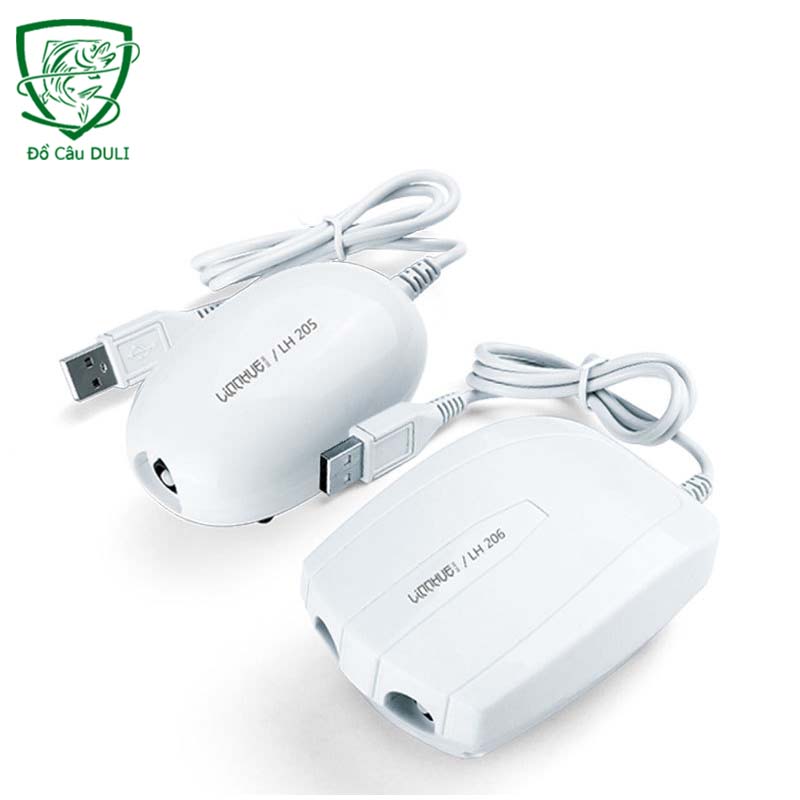 Máy sục oxy hồ cá , sục khí bể cá đầu nối usb chuyên dụng lh loại 2 vòi , 1 vòi cao cấp lk-9