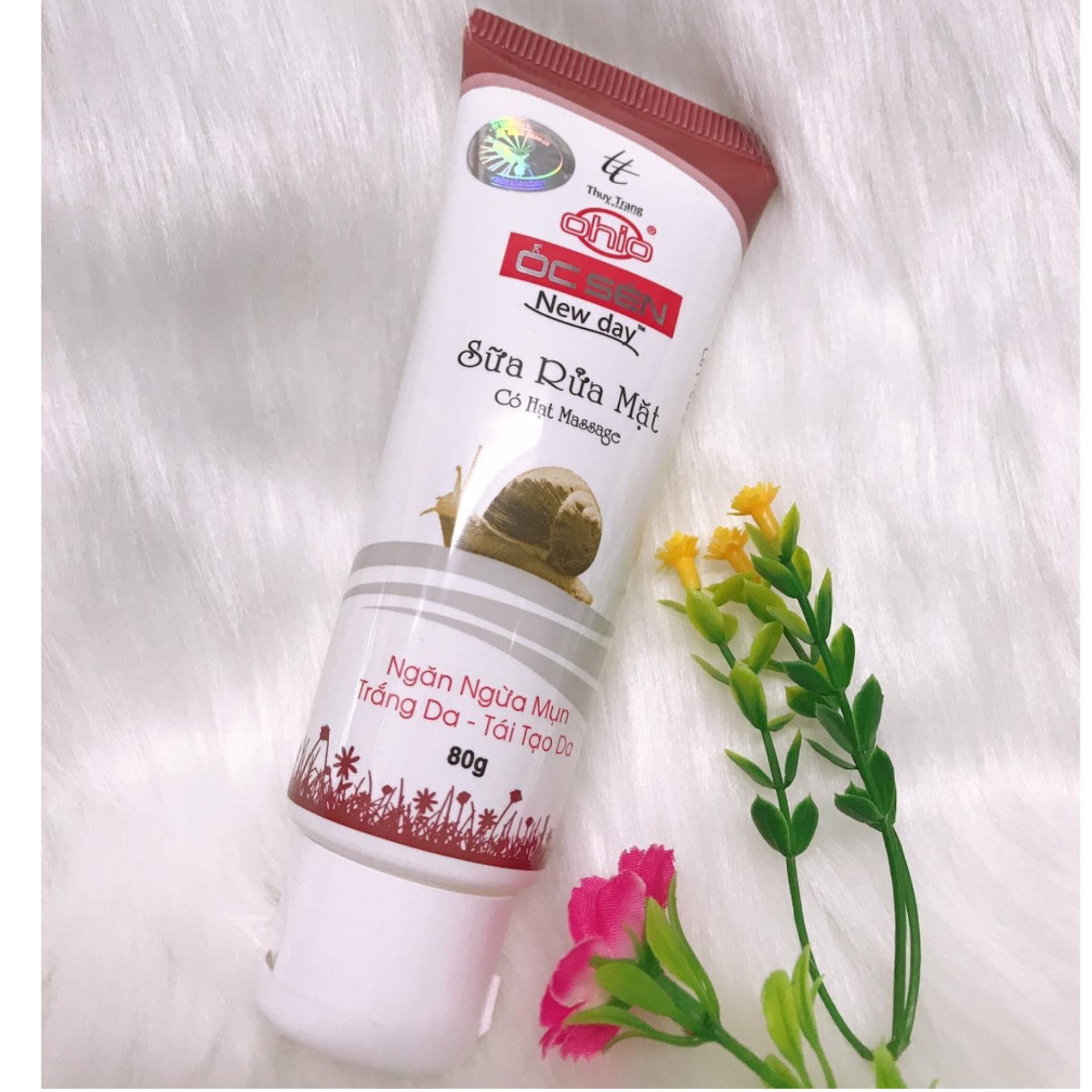 [HCM]Sữa rửa mặt ngăn ngừa mụn - Dưỡng trắng - Tái Tạo da OHIO Ốc Sên New Day