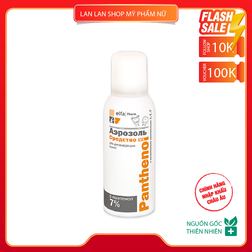 làm dịu, xịt khoáng tái tạo da với phức hợp vitamin A, E, F, Elfa Pharm Panthenol 150ml