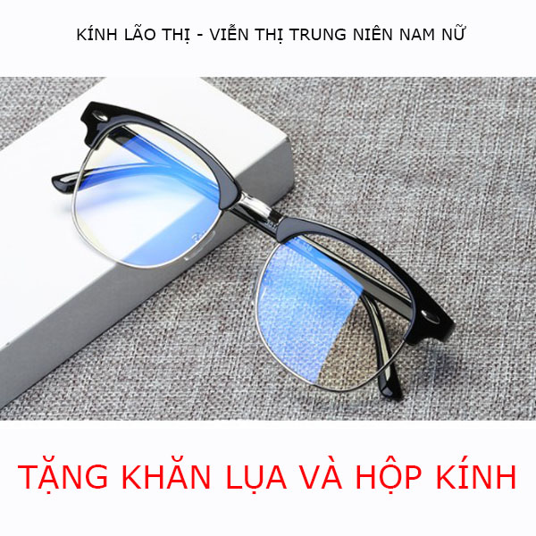 Kính lão thị viễn thị trung niên nam nữ khung to tròn sẵn độ chống mỏi đeo lâu hàng nhật bản cao cấp cực sáng rõ và trong cực an toàn và sang trọng
