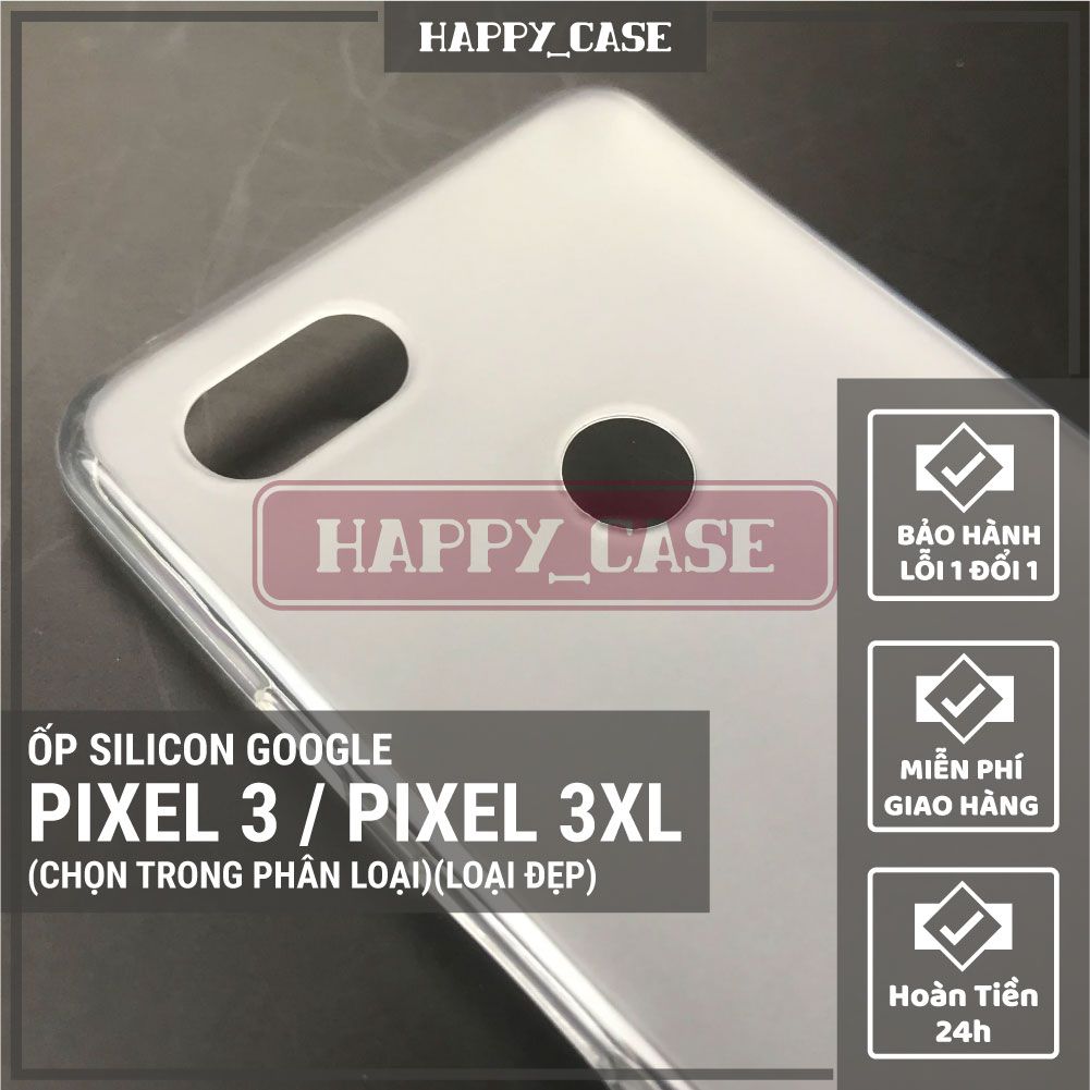 Ốp điện thoại google pixel 3 / pixel 3xl thin transparent silicon