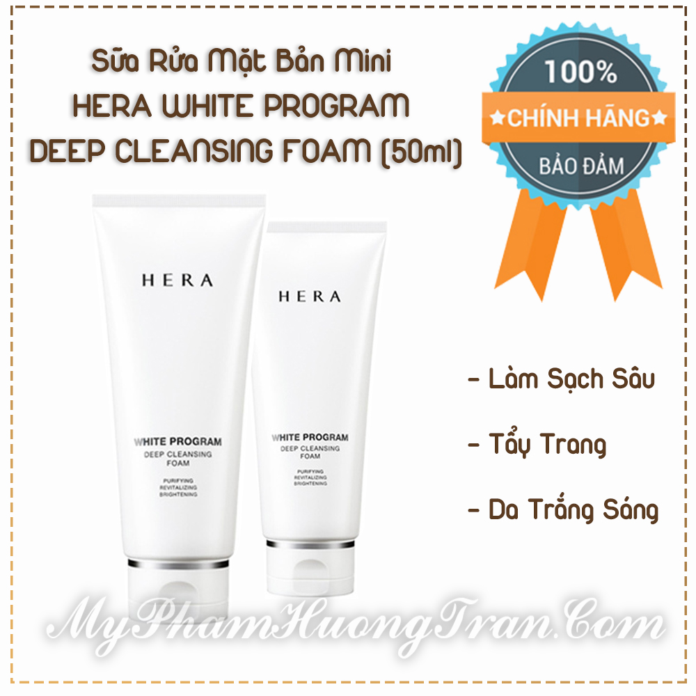 Sữa Rửa Mặt Mini Hera White Program Deep Cleansing Foam