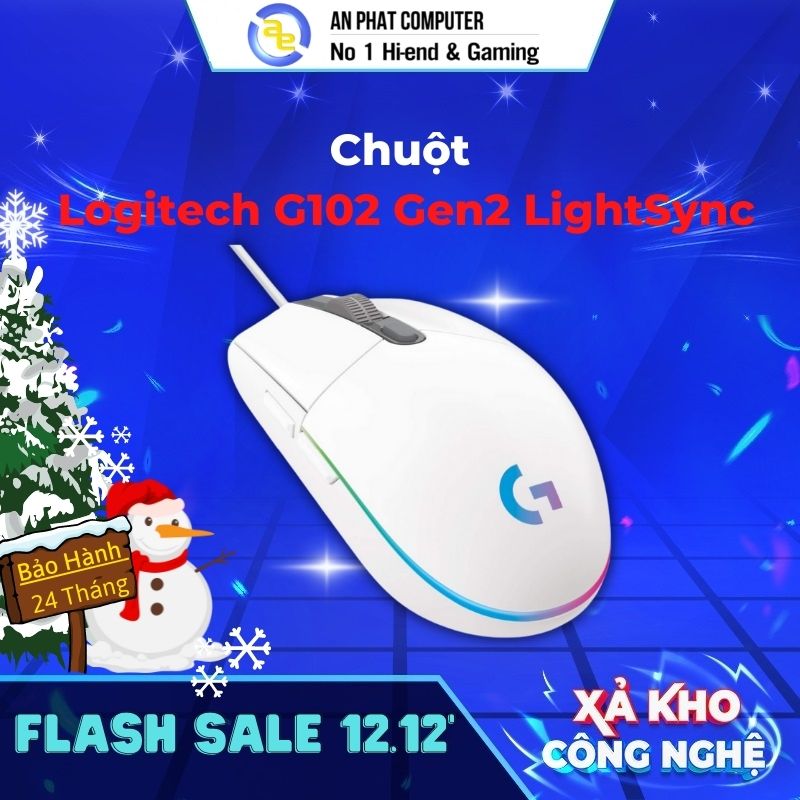 Chuột game logitech g102 / g203 lightsync led rgb - chính hãng bh 24 tháng
