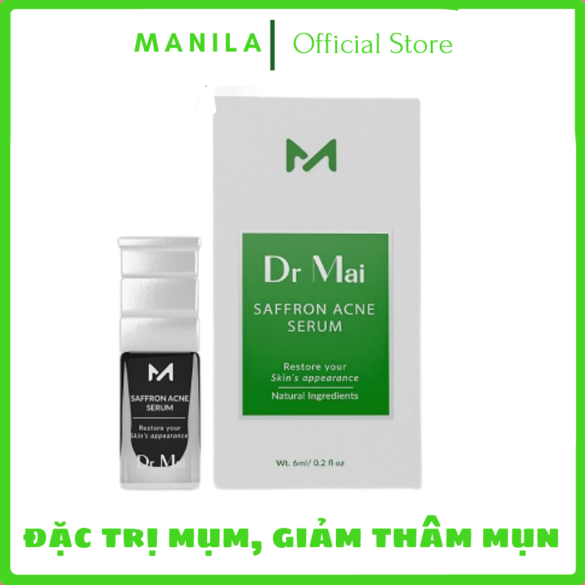Serum mụn, giảm thâm mụn cao cấp Dr Mai 5 ml Chính Hãng - Phù hợp với mọi loại da, giảm mụn tận gốc