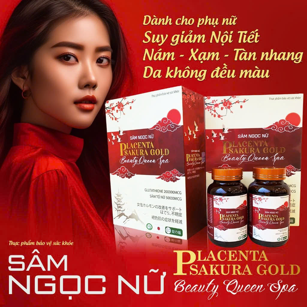 [A02] Sâm Ngọc Nữ Beauty Queen Spa - Viên Uống Cân Bằng Nội Tiết Tố, Giảm Nám Sạm, Hộp 2 Lọ (60 Viên) - Hỗ Trợ Làm Đẹp Da, Tăng Cường Sức Khỏe Phái Đẹp