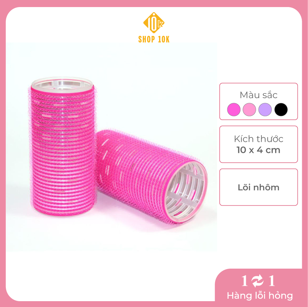 Lô uốn tóc mái bay tự dính, lô cuốn tóc xoăn tự nhiên size 4x10,5cm - sp005256
