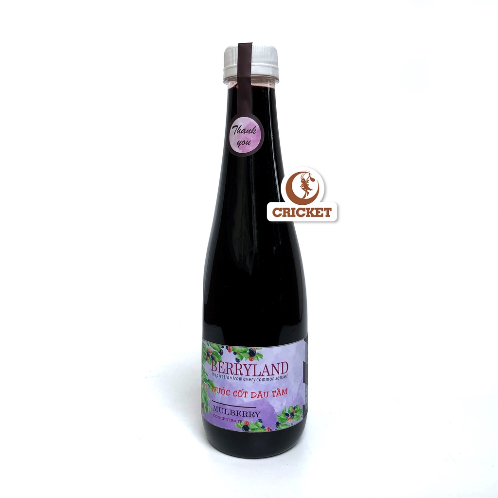 Nước cốt dâu tằm Berryland 500ml black berry Đặc sản Đà Lạt siro syrup