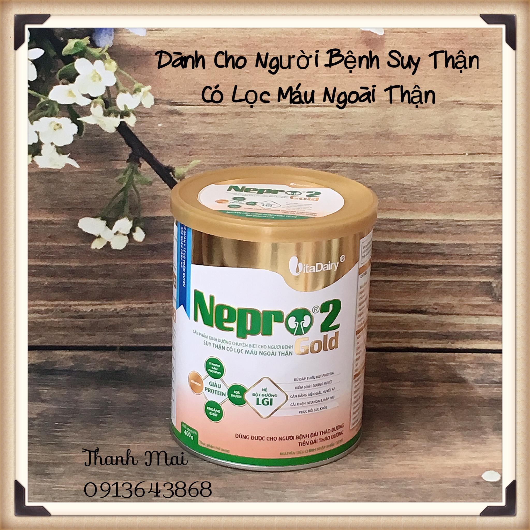 Sữa nepro 2 gold 400g dành cho bệnh thận có lọc máu ngoài