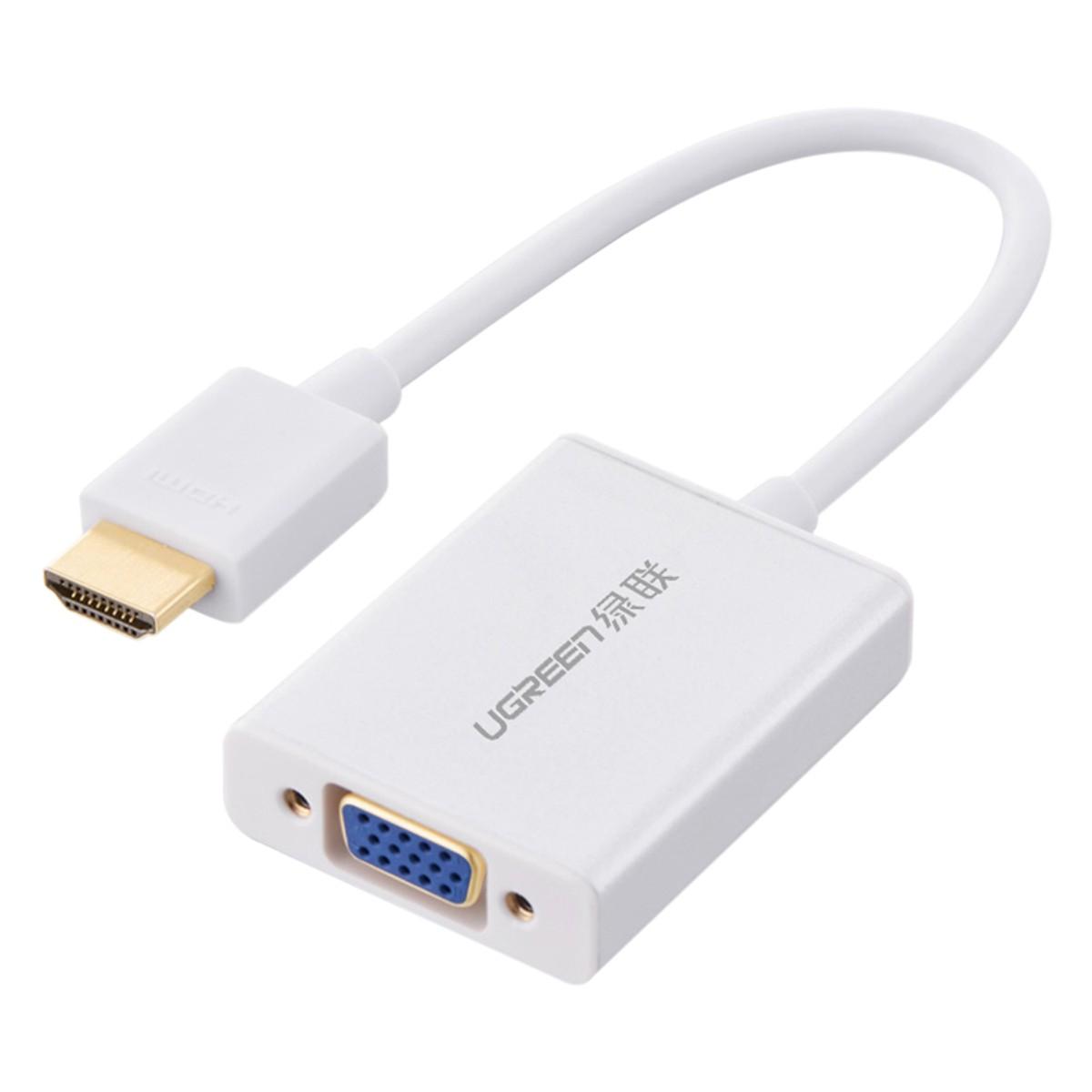 Cáp chuyển hdmi sang vga có audio ugreen 40212