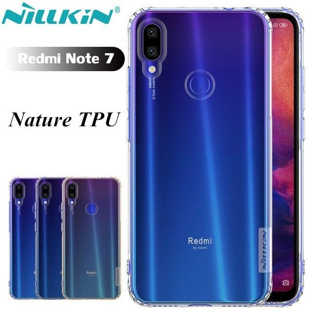 Ốp lưng dẻo trong suốt Xiaomi Redmi Note 7 Pro / Note 7 - Hiệu Nillkin Nature TPU - Bo viền - chống sốc - bảo vệ Camera