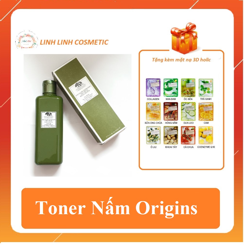 Lotion nấm origins mega-mushroom relief & resilience smoothing treatment 200ml - toner nấm origins - linh linh cosmetic