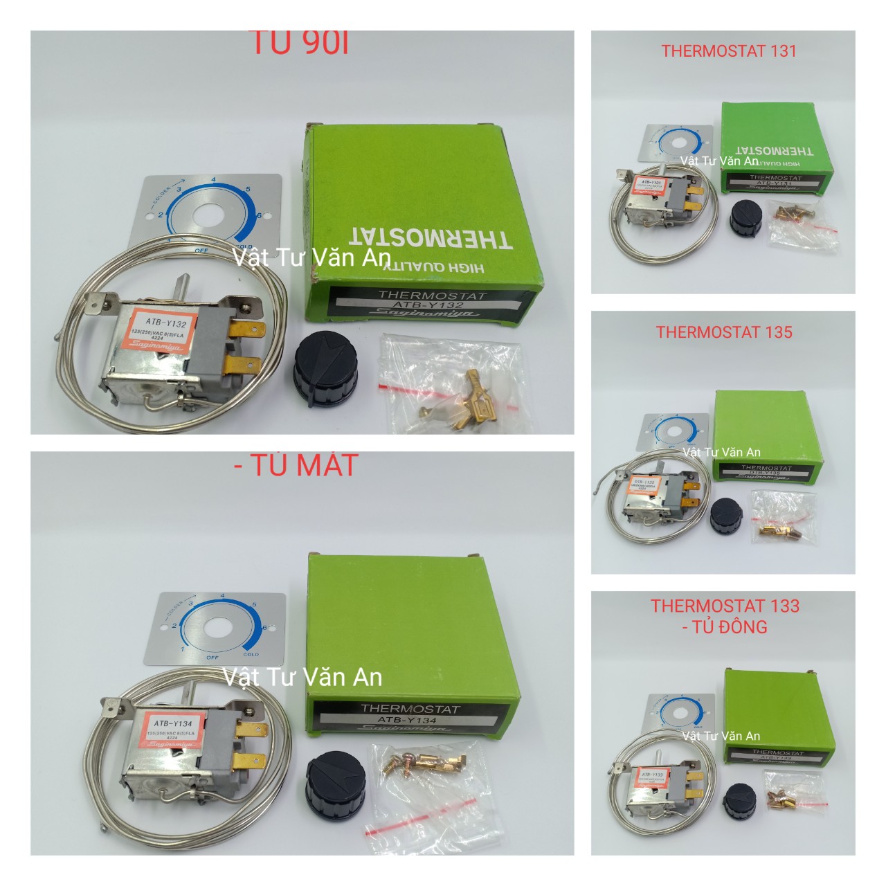 Thermostat tủ lạnh 131 - 132 - 133 - 134 - 135