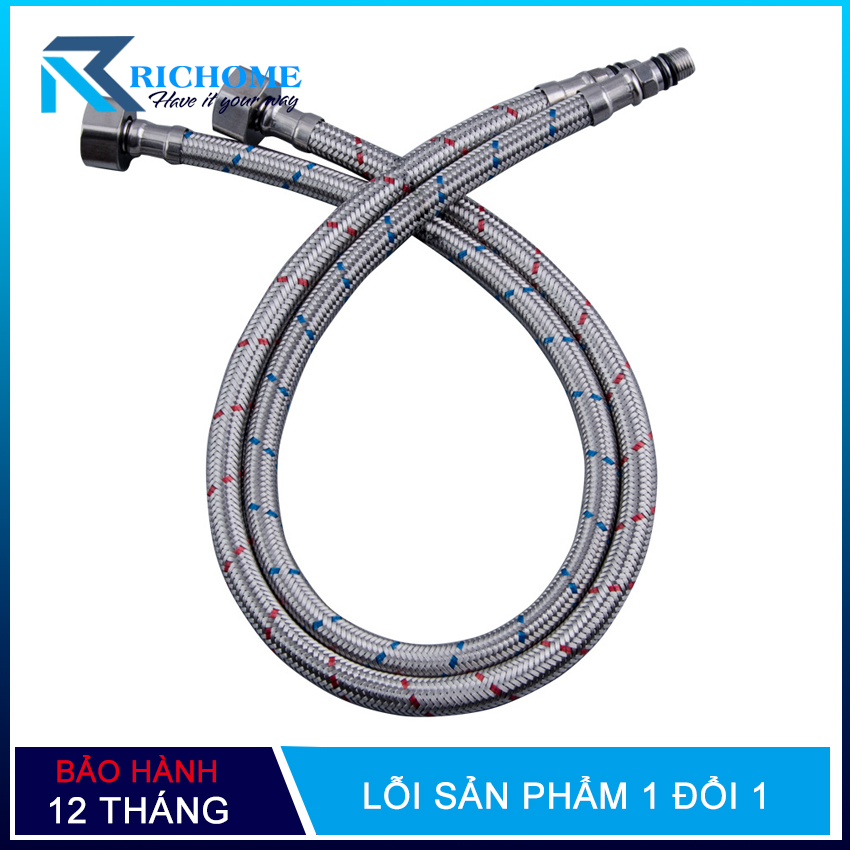 Bộ 2 dây cấp nước nóng lạnh inox dài 60cm