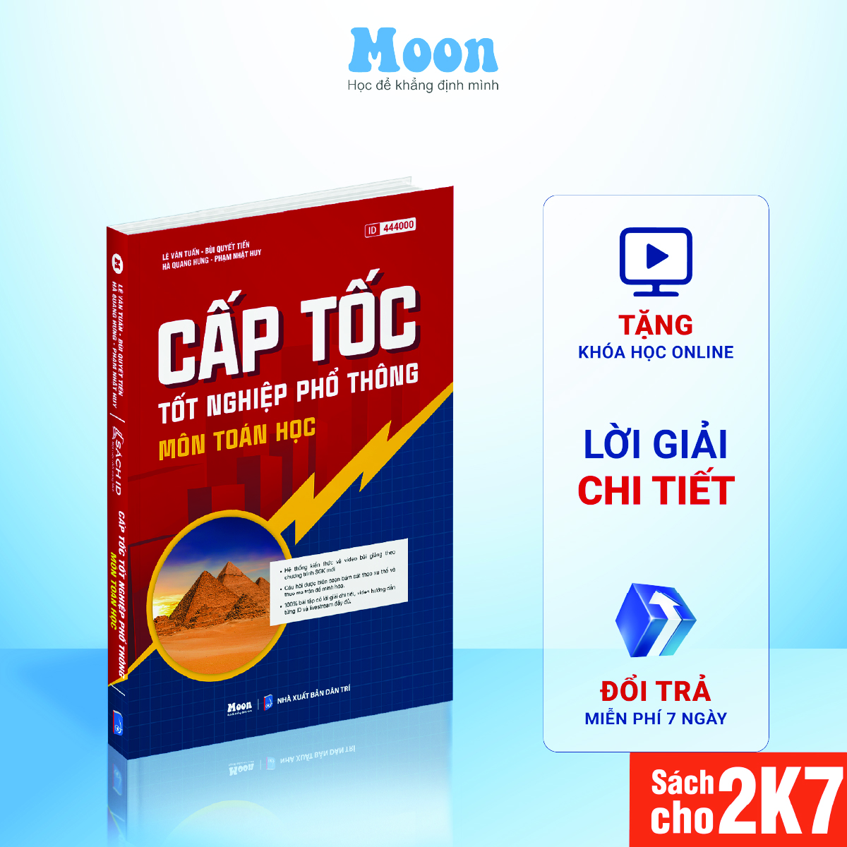 Sách tổng ôn cấp tốc Toán Học Lớp 12 Ôn thi tốt nghiệp THPT và Luyện thi đánh giá năng lực (bản mới nhất)