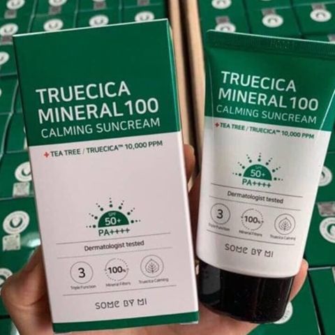 Kem Chống Nắng Da Dầu Mụn Some By Mi Trucica Mineral 100 Calming Suncream SPF50+/PA+++ 50ml