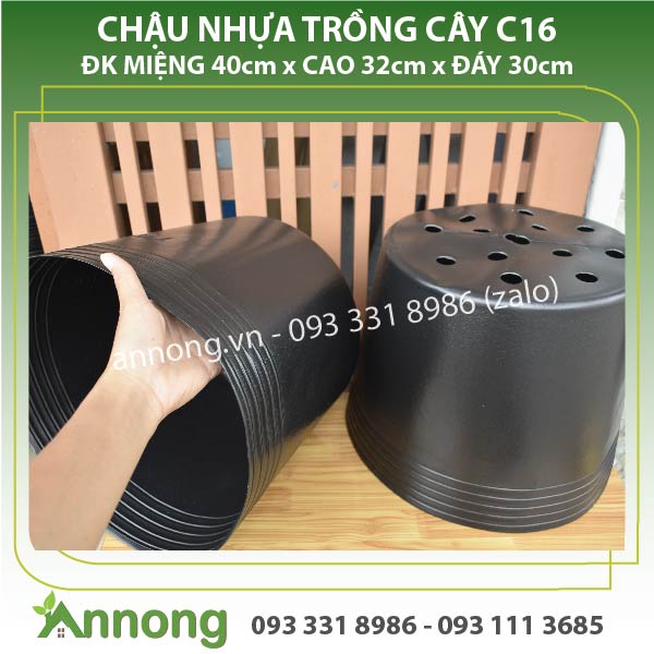Chậu nhựa trồng cây c16