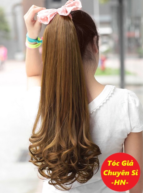 Tóc cột tơ  xoăn đuôi 50~55cm