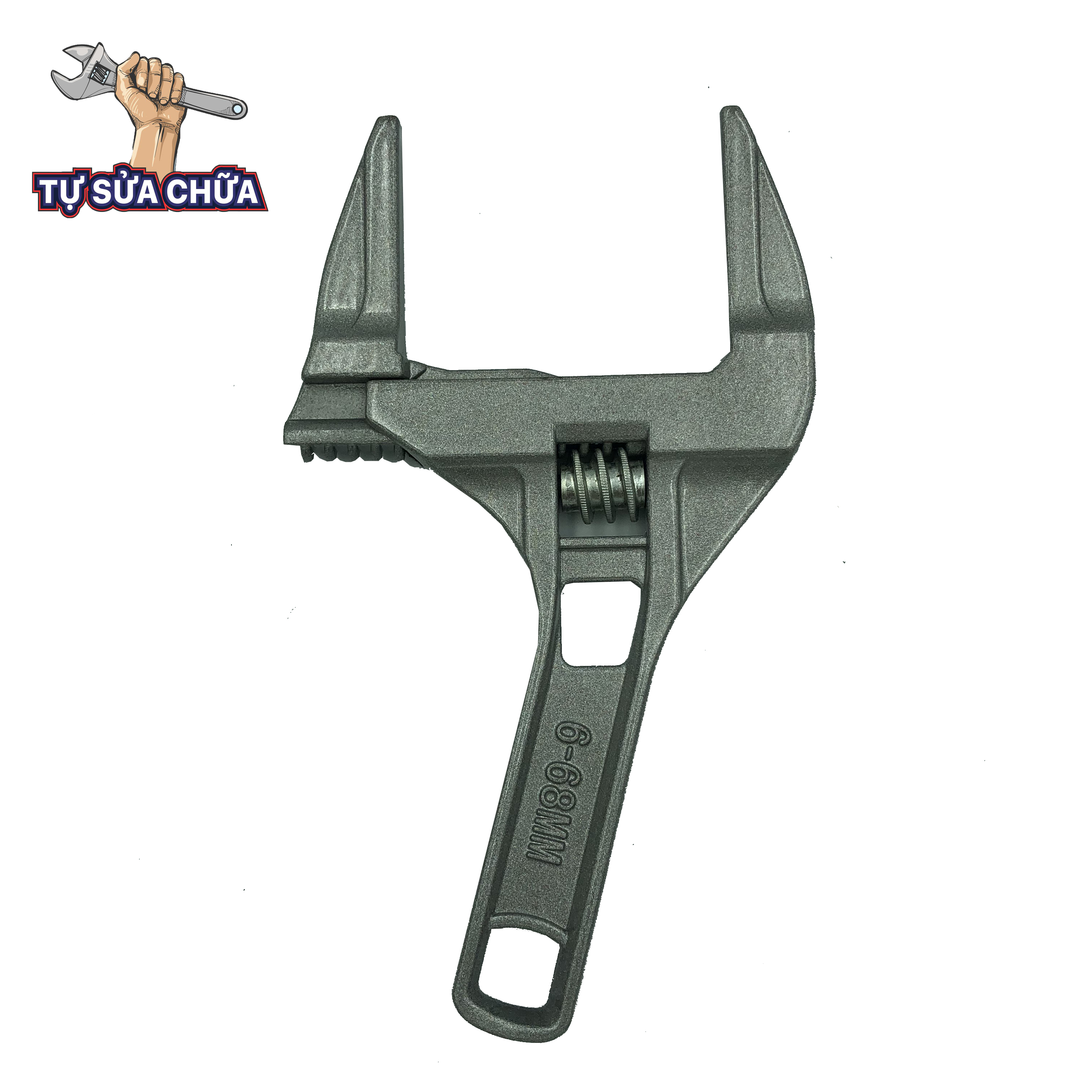 Cờ lê mỏ lết đa năng hàm rộng 6 - 68mm, chất liệu hợp kim nhôm, kích thước mở 8-68mm / 0.3-2.7in