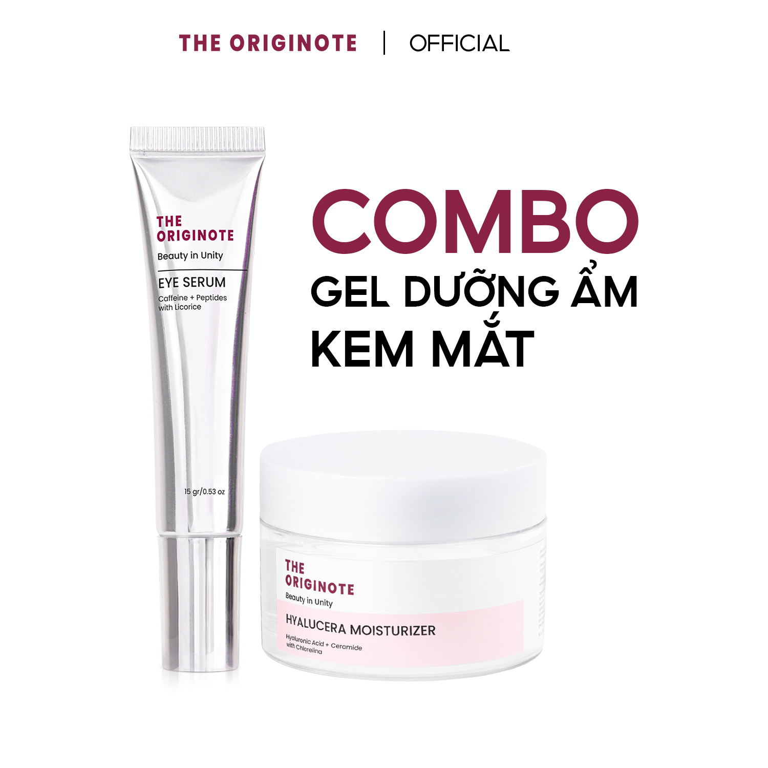 The Originote Combo Eye Serum & Hyalucera Moisturizer