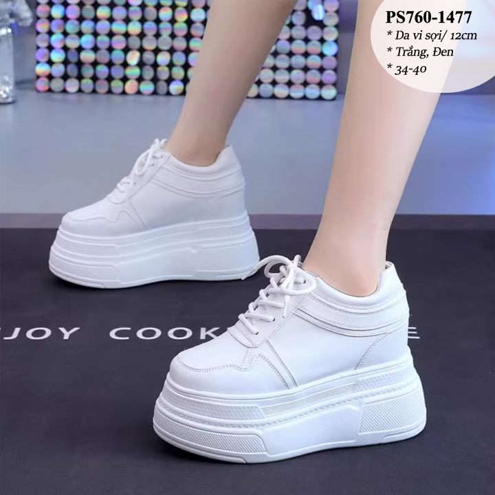Giày Thể Thao Đế Xuồng Cao 12CM PS760-1477