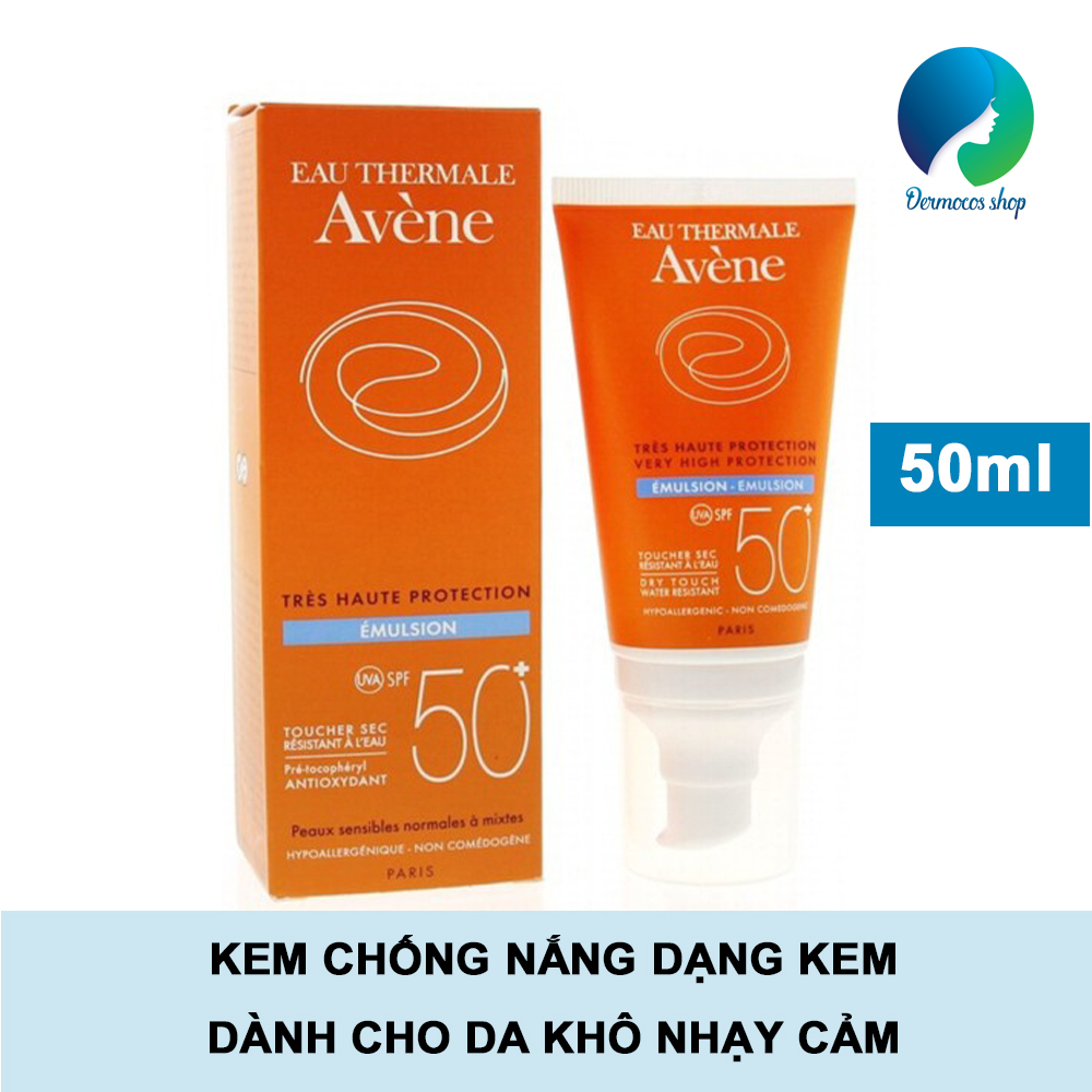 Kem chống nắng Avene Very High Protection Cream SPF50+ dành cho làn da khô nhạy cảm - DMCMP128