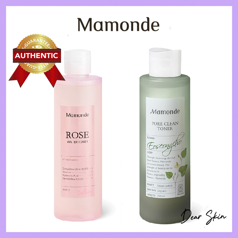 Toner Mamonde Hoa Hồng Chai Lớn 250ml và Mini 25ml sáng da cấp ẩm