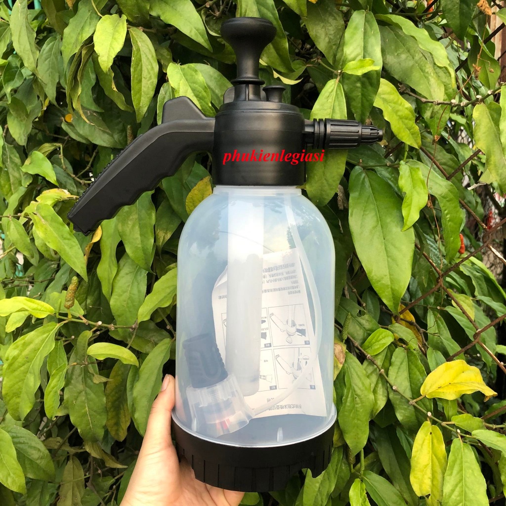 Bình xịt bọt tuyết 2 lít 2in1 nhựa abs chắc chắn kèm vòi xịt bọt tuyết rửa xe và phun sương tưới cây 