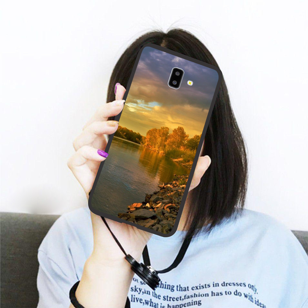 [HCM]Ốp lưng iCase dành cho Samsung Galaxy J6 Plus viền dẻo TPU BST phong cảnh thiên nhiên viền ốp dẻo giúp bạn tháo lắp máy dễ dàng mà không lo trầy xước máy
