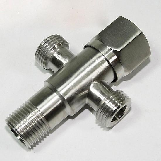T cầu khóa inox 304, Van T van f đều có khóa. lựa chọn van chữ T chữ F