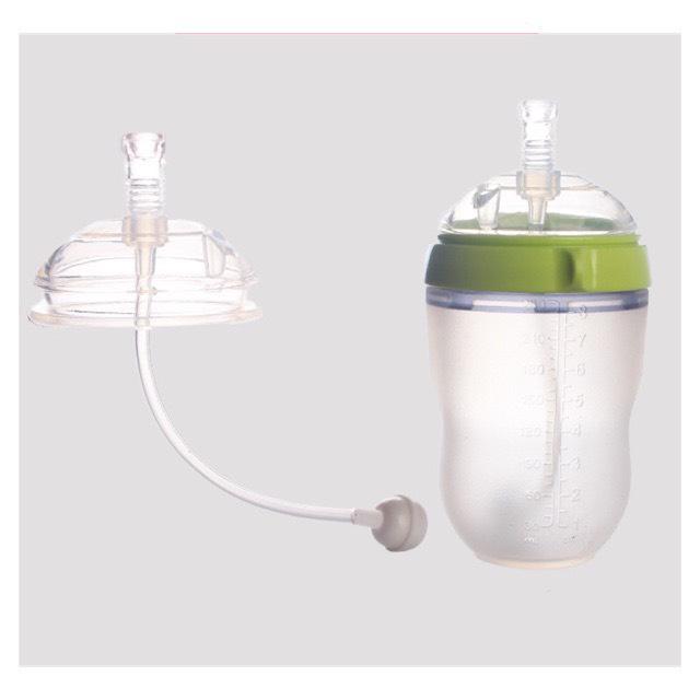 [HCM]Núm ty ống hút kèm van chống sặc bình comotomo cho bé