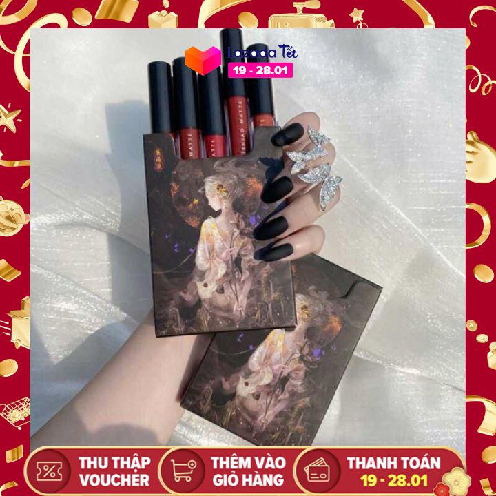[Set 5] Cây Son Kem Lì(5 màu khác nhau)-son môi DAISHYAO Matte Liquid hàng nội địa Trung
